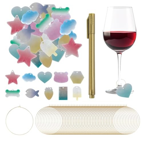 Lot breloques pour - de, verre