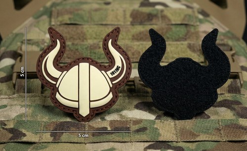 Viking helmet patch - helmet,