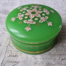 Presse Papier Opaline Chrysoprase Baccarat Milieu XIXè Trompe L'œil Forme Boîte 