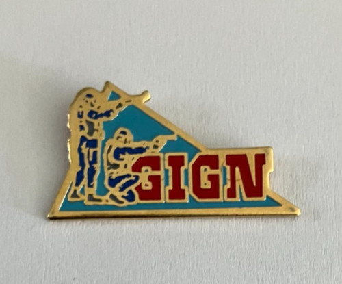 Pin police gign - police,