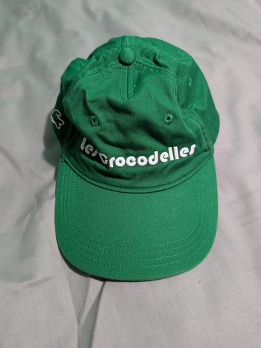 Lacoste strapback hat green - lacoste,