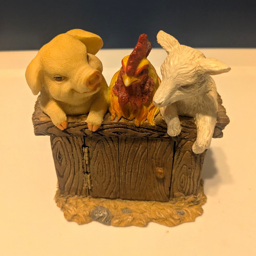Farm animal ceramic figurine - farm,