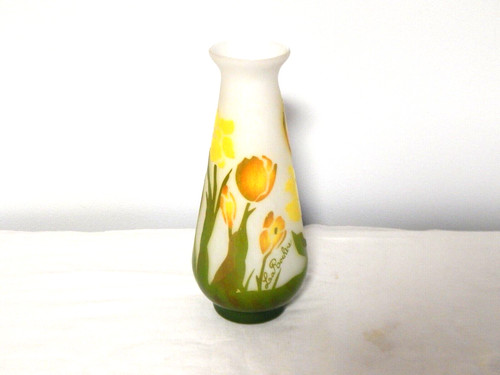 Ancien vase pâte verre - ancien, en