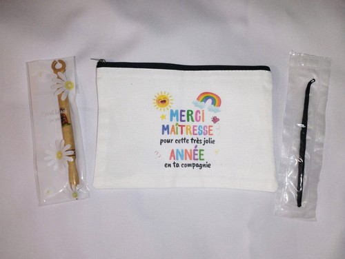 Pochette trousse tissu motifs - pochette,