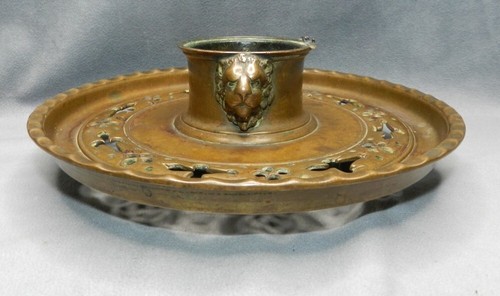 Ancien lourd grand encrier - ancien,