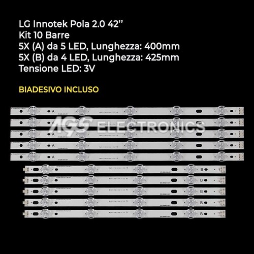 Kit barres bandes led - kit, lg