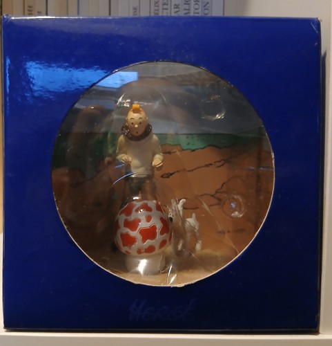Figurine tintin coffret scène - tintin,
