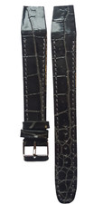 Bracelet montre en crocodile  modèle pour anses soudées, disponible de 16 à 20mm