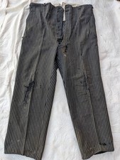 Ancien pantalon rayures paysan