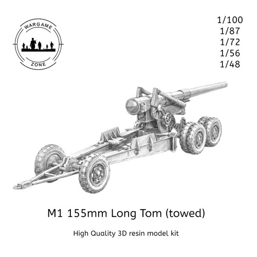 M1a1 gun long tom 155mm - m1a1,