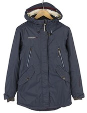 DIDRIKSONS Veste Parka Femme EU34 Bleu Système Storm Imperméable Mi-Longue