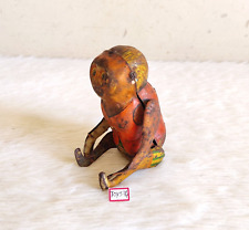 1950s Vintage Roulant Singe Vent Dessus Boite Jouet Old Décoratifs de Collection