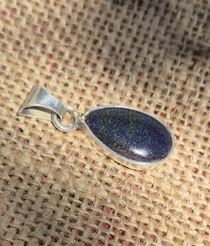 Pendentif argent opale - argent,