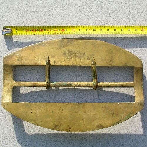 Grande boucle laiton sangle - grande,