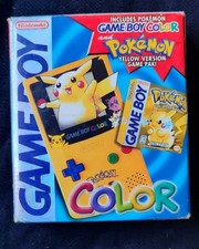 Nintendo GameBoy Color GBC Pokemon Pikachu Edition Handheld Box RARE