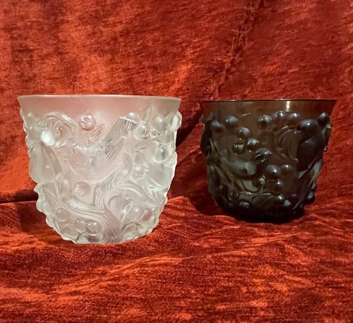Paire vases signées lalique - signées,