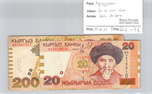 Billets kyrgyzstan 20 - 2, et