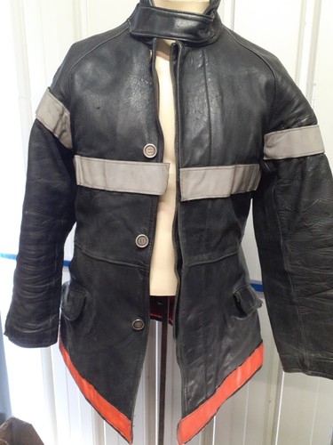 Veste cuir pompier feux - cuir,