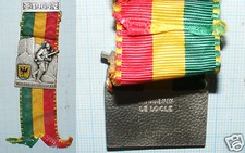 B676/ INSIGNE MÉDAILLE MILITAIRE THALERSCHIESSEN 1965 / HUGUENIN LE LOCLE