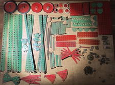 meccano constructor d'occasion lot de pièces+engrenages+visseries