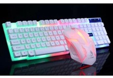 Clavier blanc gamer  PC