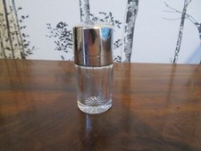 ancien flacon à sel en argent vermeil et cristal poinçon Anglais SM&CC et C 1901