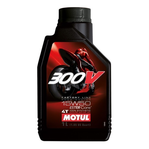 Huile motul 300v - 15w50, racing