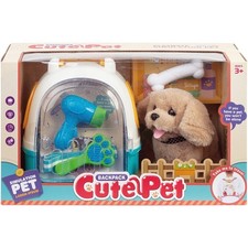Caisse de transport et peluche