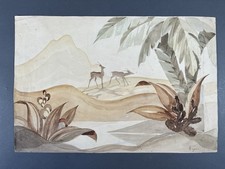 Dessin Gazelles Art Déco 