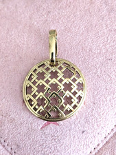 Pendentif Rond Doré Pierre