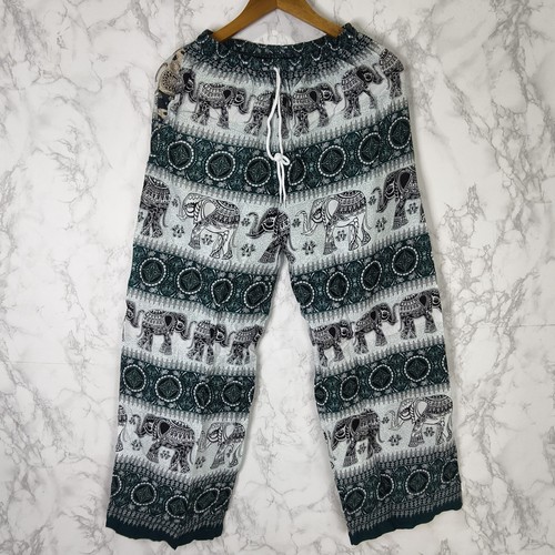 New elephant print drawstring - new,