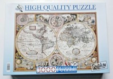 PUZZLE 3000 pièces CLEMENTONI - MAPPEMONDE CARTE ANTIQUE 