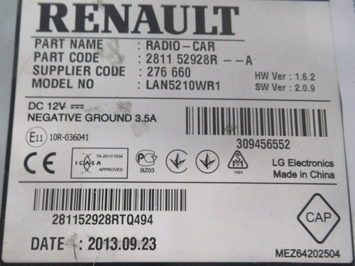 Autoradio recepteur renault - ,