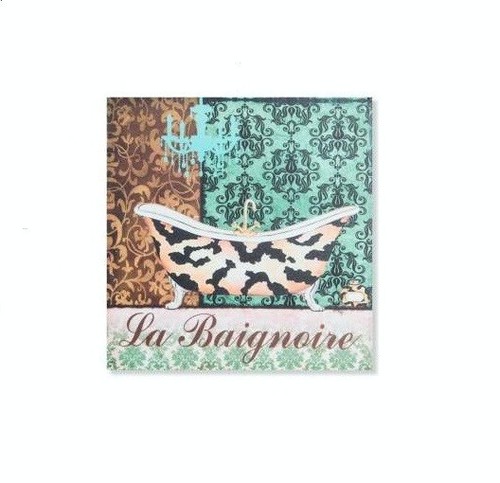 Cadre toile tableau baignoire - toile,