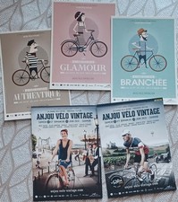 Cyclisme - lot 5 cartes Anjou Vélo Vintage année 2013