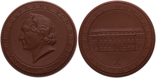 Médaille porcelaine meissen - médaille,
