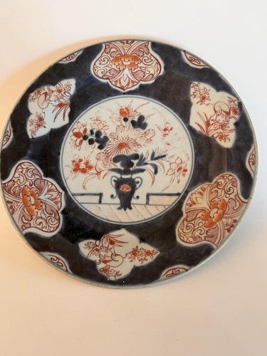Plat bleu cobalt époque - plat, edo