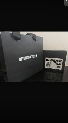 Invaders tile floppy disk - -,