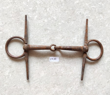 Mors De Bride En Fer Victorien Vintage 1920 Décoratif Collectible Animaux IR88