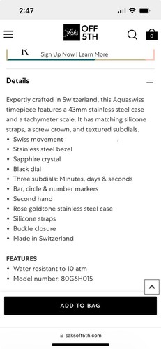 Aquaswiss watch - aquaswiss,