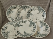 6 assiettes plates modèle