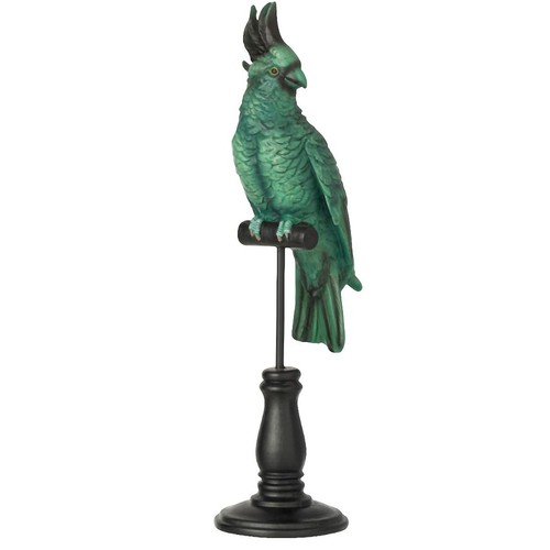 Figurine perroquet sur son