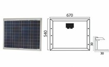 Panneau solare 12v 50w Module Kit Photovoltaïque Silicium + Régulateur 2