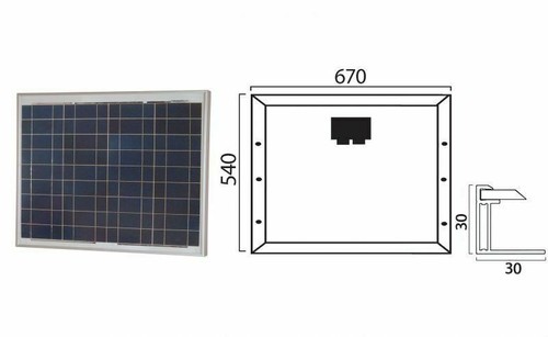 Panneau solare 12v 50w - , module