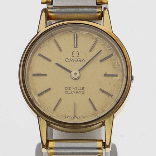 Quartz rond doré vintage
