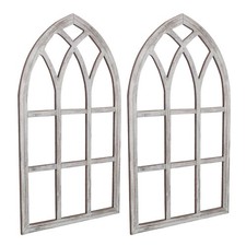  Décoration murale en 2 cadres de fenêtre cintrée : Cadre de fenêtre cathédrale