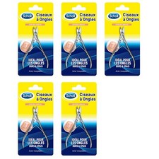 [10058005-5] SCHOLL Lot de 5 Ciseaux à Ongles de pieds Coupe Nette et Précise...