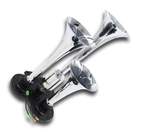 Triple trumpet air horn - #trumpet, 12v/