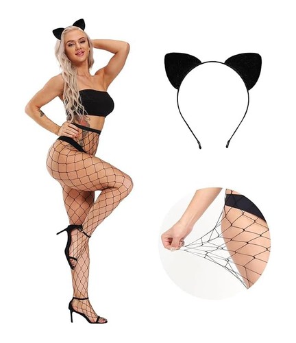 Cat ear black low mesh