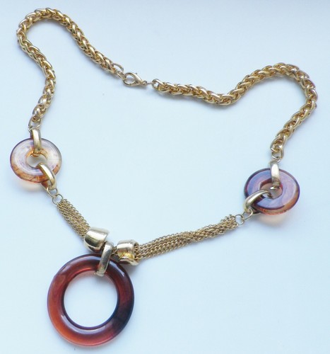Collier bijou rétro couleur - rétro,
